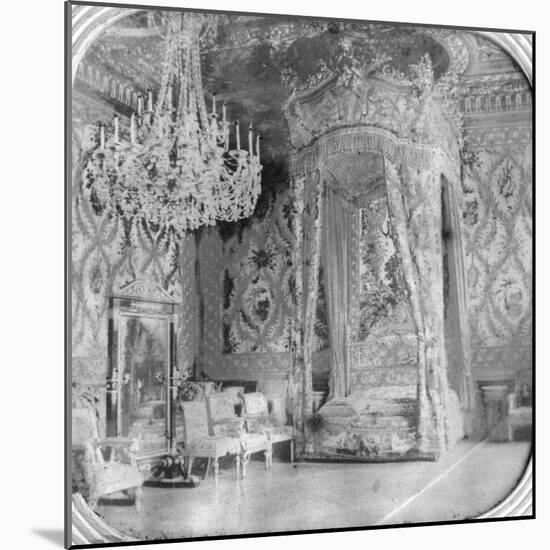 Marie Antoinette's Bedroom, Palace of Fontainebleau, France, Late 19th or Early 20th Century-null-Mounted Giclee Print