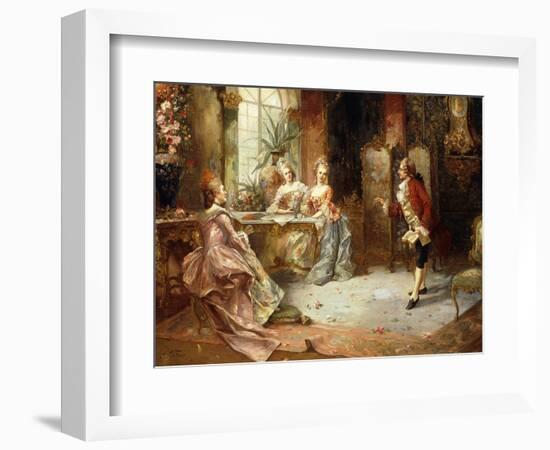 Marie Antoinette's History Lesson-A. Telser-Framed Giclee Print