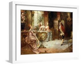 Marie Antoinette's History Lesson-A. Telser-Framed Giclee Print