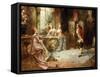 Marie Antoinette's History Lesson-A. Telser-Framed Stretched Canvas