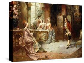 Marie Antoinette's History Lesson-A. Telser-Stretched Canvas