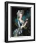 Marie-Antoinette with a Rose-Elisabeth Vigee-Lebrun-Framed Giclee Print