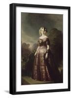 Marie-Caroline-Auguste de Bourbon-Salerne, duchesse d'Aumale (1822-1869)-Franz Xaver Winterhalter-Framed Giclee Print