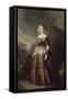 Marie-Caroline-Auguste de Bourbon-Salerne, duchesse d'Aumale (1822-1869)-Franz Xaver Winterhalter-Framed Stretched Canvas