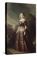 Marie-Caroline-Auguste de Bourbon-Salerne, duchesse d'Aumale (1822-1869)-Franz Xaver Winterhalter-Stretched Canvas