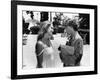 Marie-Christine Barrault and Woody Allen STARDUST MEMORIES, 1980 directed by Woody Allen (b/w photo-null-Framed Photo