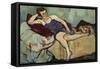 Marie Coca with Arbi, 1927-Suzanne Valadon-Framed Stretched Canvas