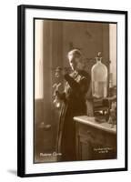 Marie Curie Physical Chemist in Her Laboratory-null-Framed Photographic Print