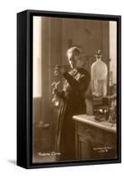 Marie Curie Physical Chemist in Her Laboratory-null-Framed Stretched Canvas