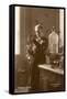 Marie Curie Physical Chemist in Her Laboratory-null-Framed Stretched Canvas