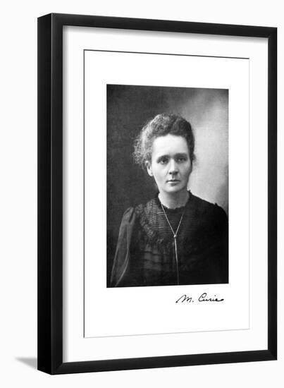 Marie Curie, Polish-Born French Physicist, 1917-null-Framed Giclee Print