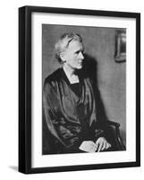 Marie Curie, Polish-Born French Physicist, 1929-null-Framed Giclee Print