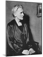 Marie Curie, Polish-Born French Physicist, 1929-null-Mounted Giclee Print