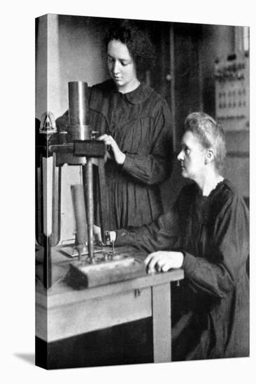 Marie Curie, Polish-Born French Physicist and Her Daughter Irene, 1925-null-Stretched Canvas