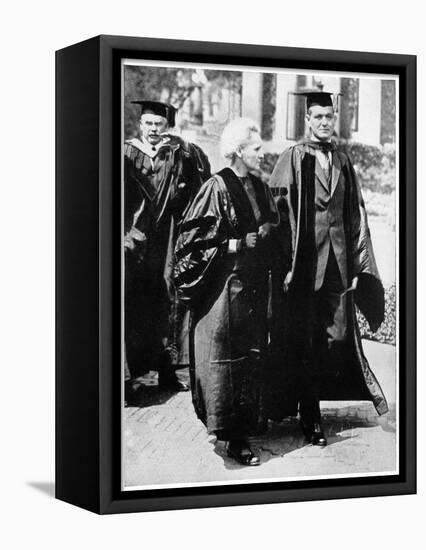 Marie Curie, Polish-Born French Physicist in 1921-null-Framed Stretched Canvas