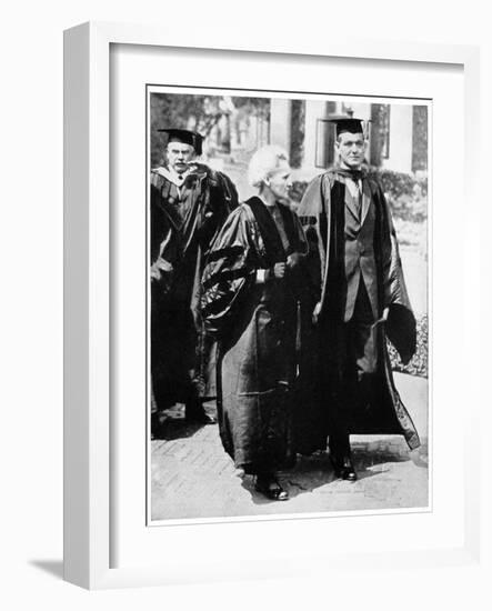 Marie Curie, Polish-Born French Physicist in 1921-null-Framed Giclee Print