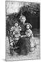 Marie Curie, Polish-Born French Physicist, with Her Daughters Eve and Irene, 1908-null-Mounted Giclee Print