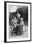 Marie Curie, Polish-Born French Physicist, with Her Daughters Eve and Irene, 1908-null-Framed Giclee Print
