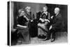 Marie Curie, Polish-Born French Physicist with Members of Her Family in Warsaw, Poland, 1912-null-Stretched Canvas