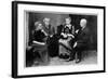 Marie Curie, Polish-Born French Physicist with Members of Her Family in Warsaw, Poland, 1912-null-Framed Giclee Print