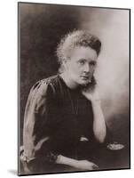 Marie Curie Polish-French Physicist Won Two Nobel Prizes, Ca. 1900-null-Mounted Art Print