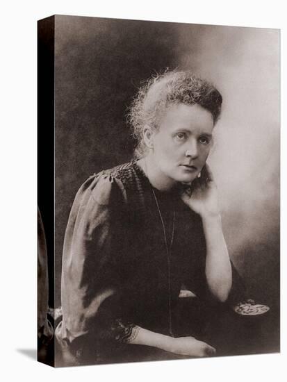 Marie Curie Polish-French Physicist Won Two Nobel Prizes, Ca. 1900-null-Stretched Canvas
