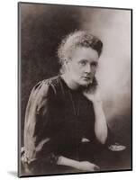 Marie Curie Polish-French Physicist Won Two Nobel Prizes, Ca. 1900-null-Mounted Art Print