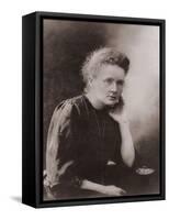 Marie Curie Polish-French Physicist Won Two Nobel Prizes, Ca. 1900-null-Framed Stretched Canvas