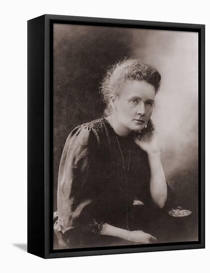 Marie Curie Polish-French Physicist Won Two Nobel Prizes, Ca. 1900-null-Framed Stretched Canvas