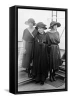 Marie Curie with Her Daughters-Science Source-Framed Stretched Canvas