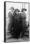 Marie Curie with Her Daughters-Science Source-Framed Stretched Canvas