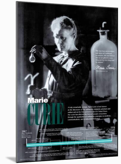 Marie Curie-null-Mounted Poster