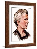 Marie Curie-English School-Framed Giclee Print