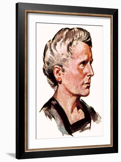 Marie Curie-English School-Framed Giclee Print