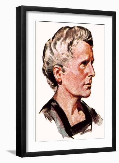 Marie Curie-English School-Framed Giclee Print