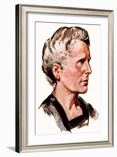 Marie Curie-English School-Framed Giclee Print