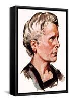 Marie Curie-English School-Framed Stretched Canvas