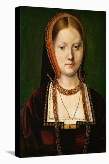 Marie D'angleterre - Portrait of Mary Tudor (1496-1533) - Michael Sittow (Maitre Michiel) (1460/68--Michiel Sittow-Stretched Canvas
