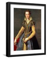Marie De Medici (1573-1642), Wife of Henri IV of France (1553-1610)-Alessandro Allori-Framed Giclee Print