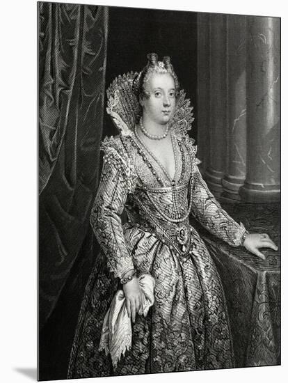 Marie De Medici Engraving-William French-Mounted Giclee Print