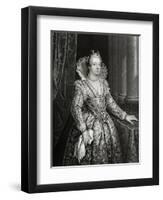 Marie De Medici Engraving-William French-Framed Premium Giclee Print