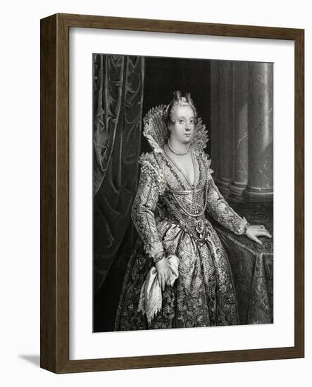 Marie De Medici Engraving-William French-Framed Giclee Print