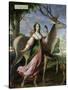 Marie De Rohan-Montbazon (1600-79) Duchess of Chevreuse as Diana the Huntress-Claude Deruet-Stretched Canvas