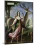 Marie De Rohan-Montbazon (1600-79) Duchess of Chevreuse as Diana the Huntress-Claude Deruet-Mounted Giclee Print