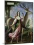 Marie De Rohan-Montbazon (1600-79) Duchess of Chevreuse as Diana the Huntress-Claude Deruet-Mounted Giclee Print