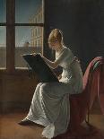 Young Woman Drawing, c.1801-Marie Denise Villers-Framed Giclee Print