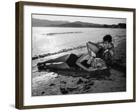 Marie Dubois and Franck Fernandel: L'Âge Ingrat, 1964-Marcel Dole-Framed Photographic Print