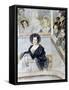 Marie Duplessis at the Theatre-Camille-joseph-etienne Roqueplan-Framed Stretched Canvas