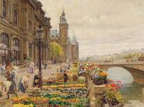 The Parisian Flower Market-Marie Francois Firmin-Girard-Giclee Print