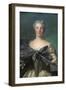 Marie Françoise De La Cropte De St. Abre, Marquise D'Argence-Jean-Marc Nattier-Framed Art Print